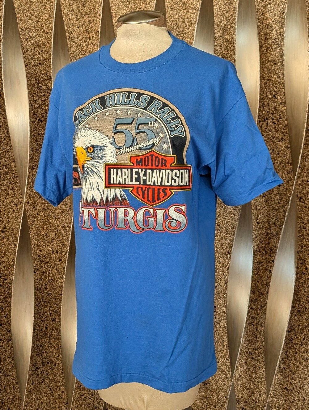 vintage 1995 HARLEY-DAVIDSON sturgis motorcycle rally tee L